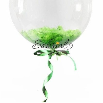 Bubble із зеленим пір'ям 3270 фото