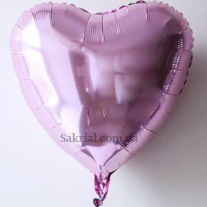 Сердце «Розовое металлик» 2143 фото