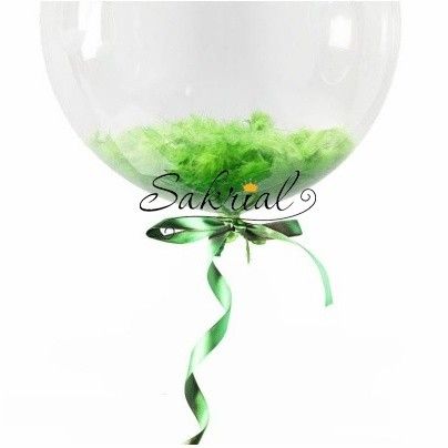 Bubble із зеленим пір'ям 3270 фото