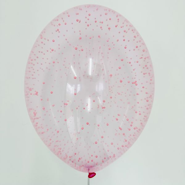 Шар с конфетти розовый (розовые шарики) 3695 фото