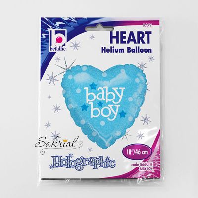 Сердце Baby Boy Голографическое 1430 фото