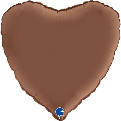 Сердце сатин шоколад 3751 фото