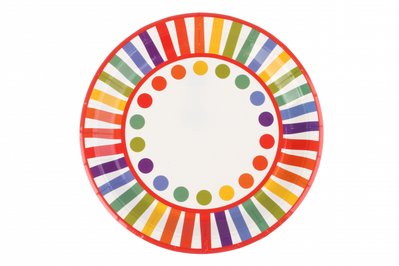 Тарелки разноцветные 23 см 153505 фото