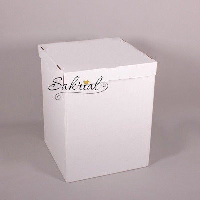 Белая коробка для шаров 2091 фото