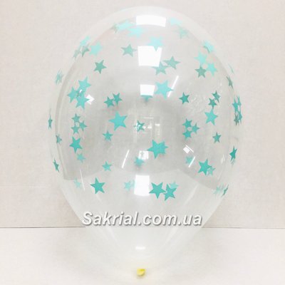 Прозрачный шар с мятными звездами 1370 фото
