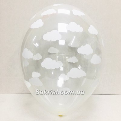 Прозрачный шар с белыми облачками 1368 фото