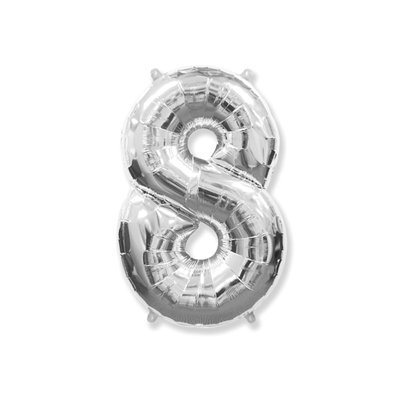 Цифра «8» серебро (надувается воздухом) 1955 фото