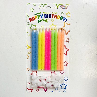 Свечи для торта “Разноцветные с подставками” 2960 фото