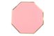 Тарілки яскраво рожеві з золотом 23 см 153512 фото 1