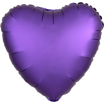 Серце Сатин «Фіолетове» 1493 фото