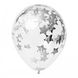 Кулька з конфетті срібні зірки 1315 фото 1