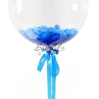 Bubble с синими перьями 3303 фото