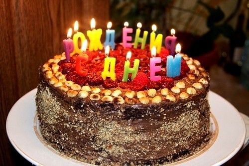 Свічки для торта літери «С днем рождения» 2881 фото